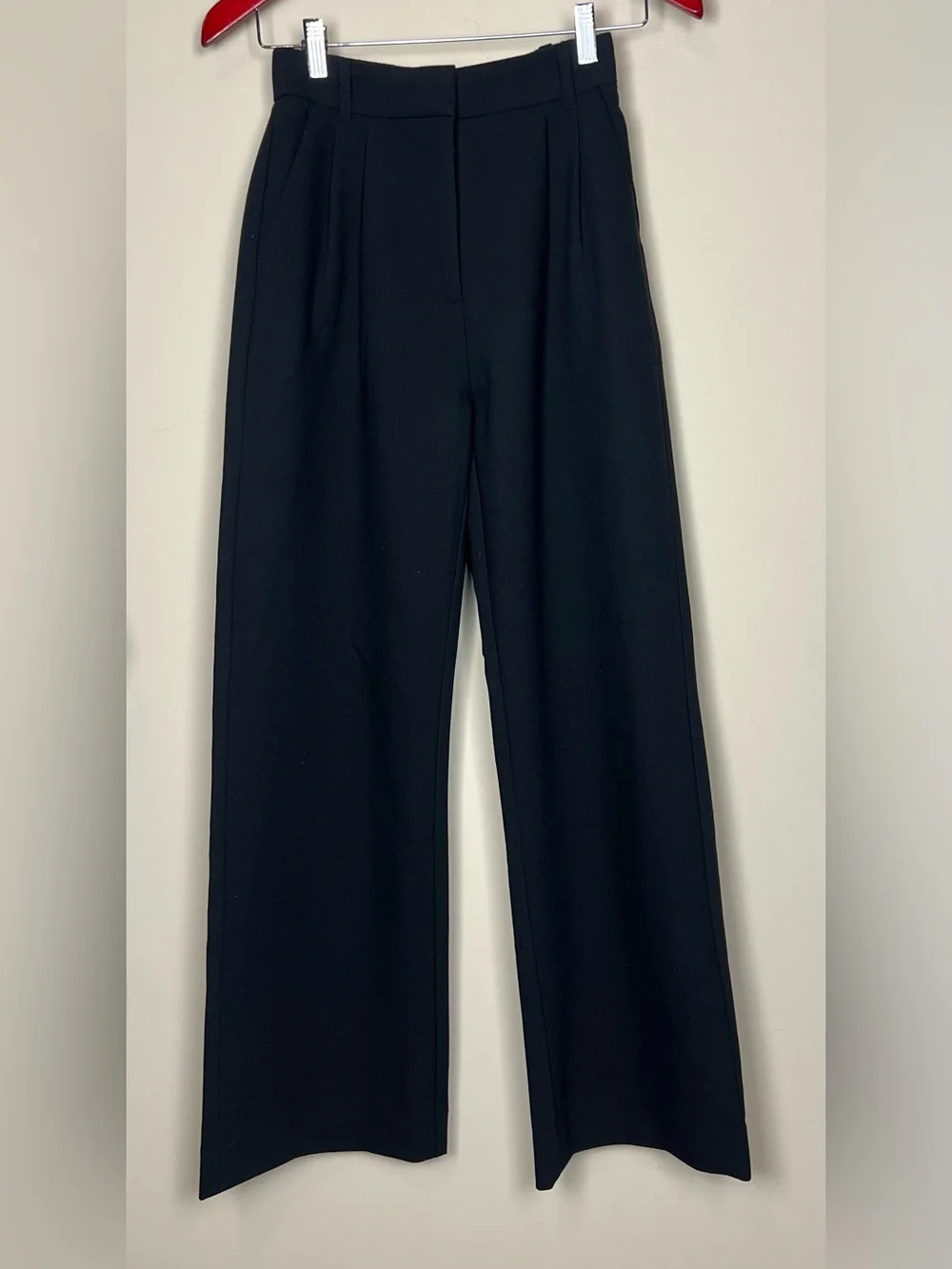 Abercrombie & Fitch Black Sloan Tailored Wide-Leg Pants Size 24/00R